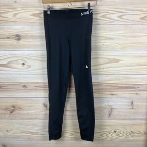 Nike Pro Training Pants‎ Workout Full Length Black 725477